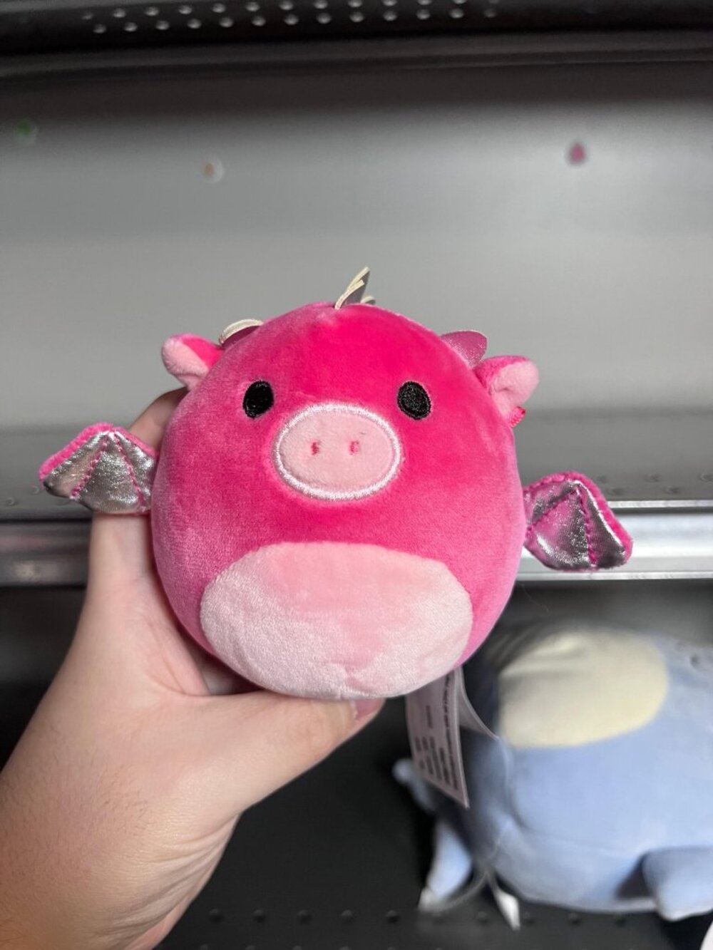 4” HOT PINK DRAGON SQUISHMALLOW CAPSULE RARE